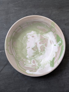 Green Marbled Serving Piece